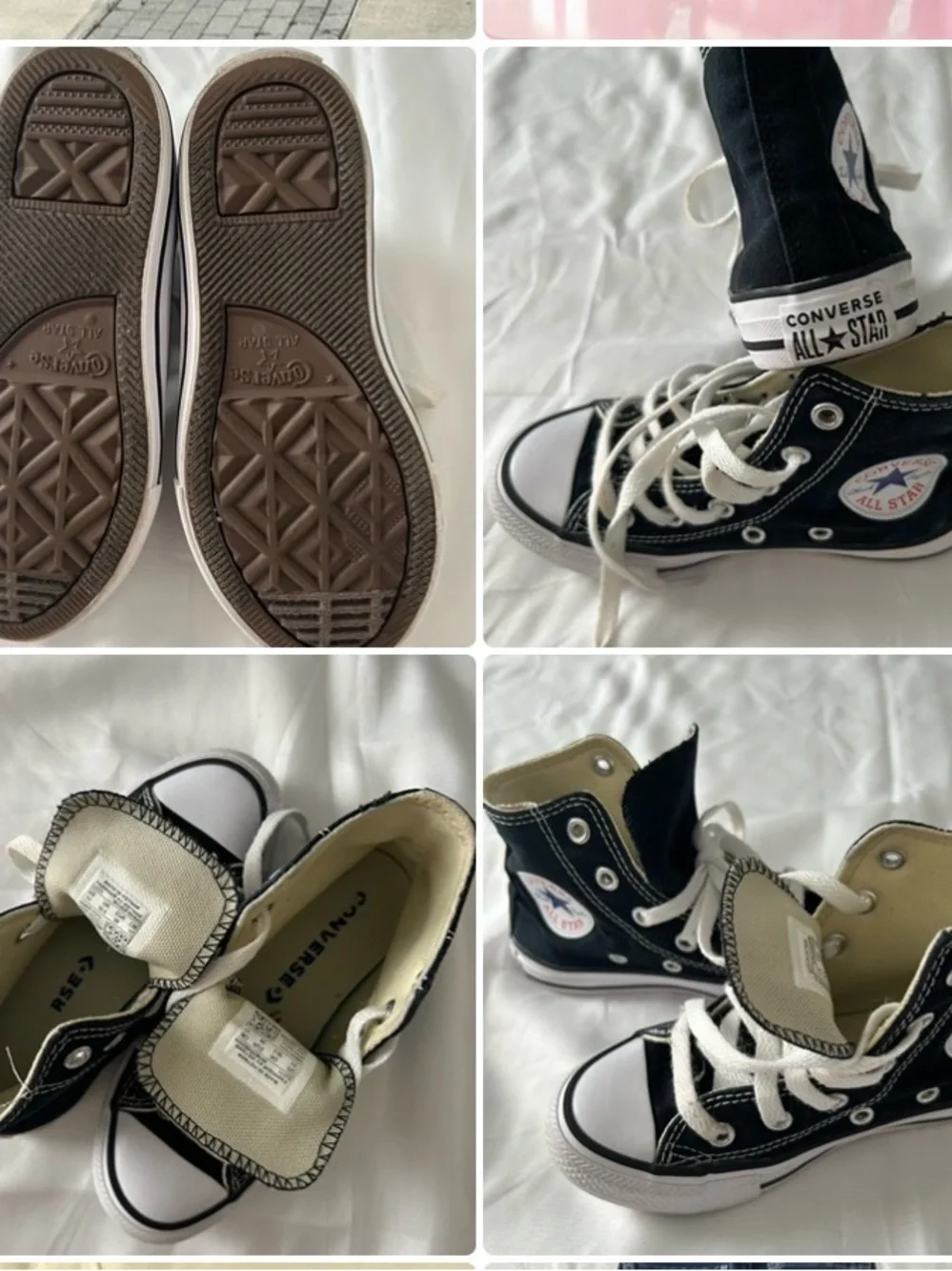 Converse Black & White High Top Sneakers